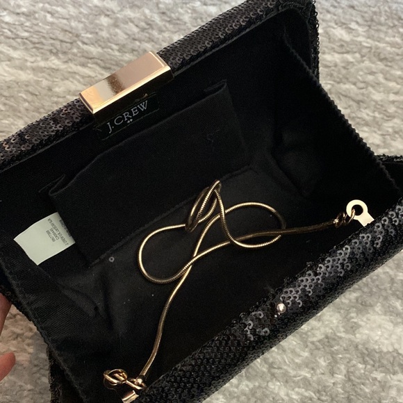 Jcrew black sequin clutch - Picture 3 of 3